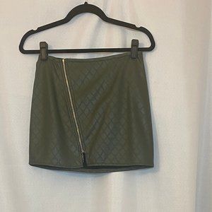 Faux Leather Mini Skirt